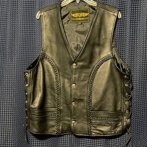 Unik Ultra Leather Vest Size XL